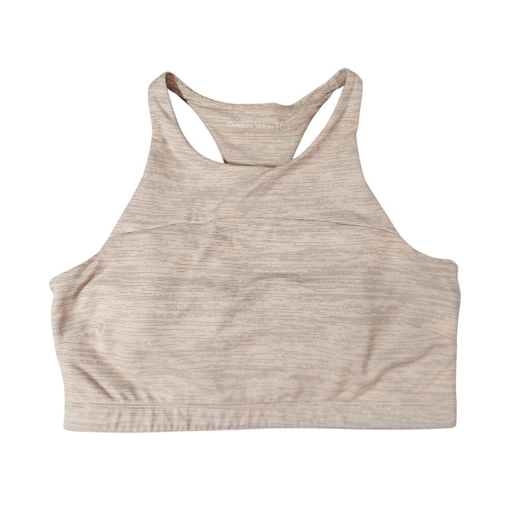 Outdoor Voices Light Pink Heathered Sports Bra Women's large